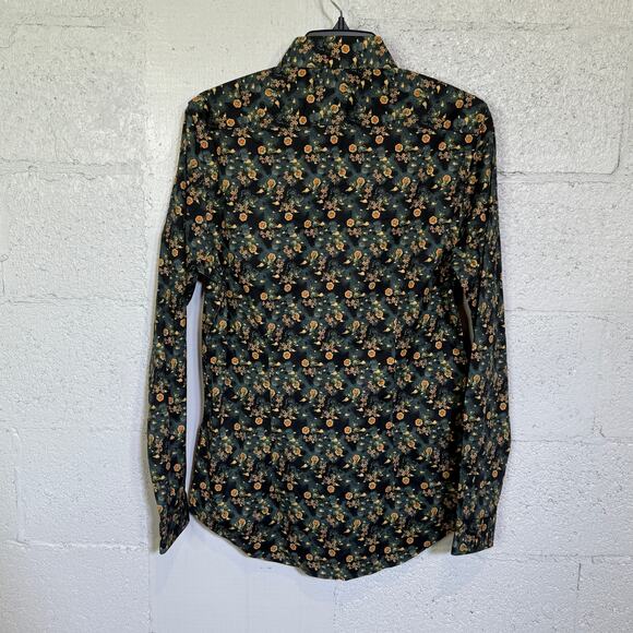 Paisley & Gray Men's Samuel Slim-Fit Floral Button-Down Shirt Garden night S $95 - Picture 3 of 7